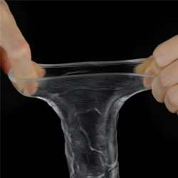 LoveToy Gaine de pénis Flawless 19 x 4cm Transparente